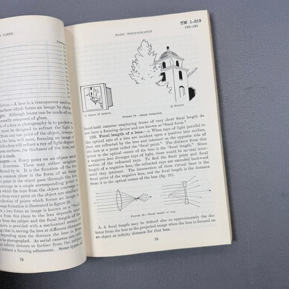 Vintage 1941 Basic Photography Instructional Guide Book Optics & Darkroom 1941